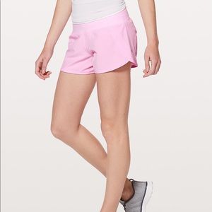 NEW Pink Lulu run times shorts in size 8.